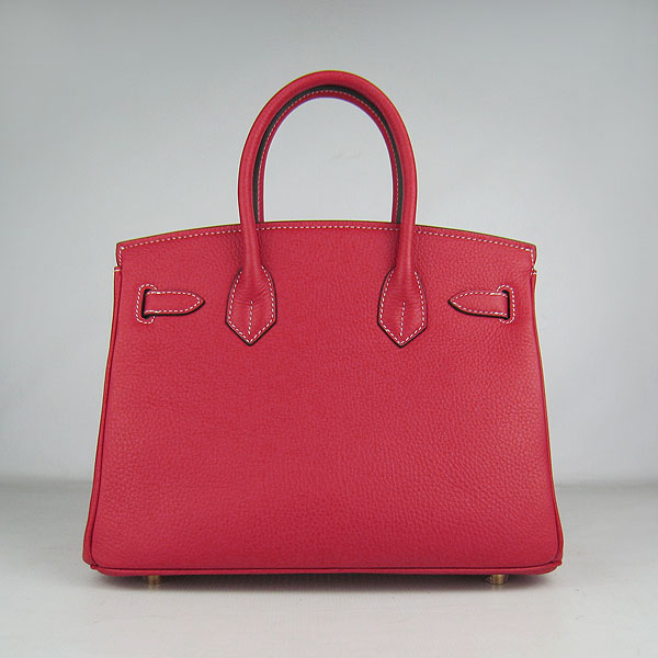 Replica Hermes Birkin 30CM Togo Leather Bag Red 6088 On Sale